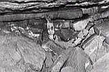 Malcolm Reid in White Arch Series, Ogof Ffynnon Ddu. Flash and camera by Becky Wilton-Jones, setup by Tarquin.